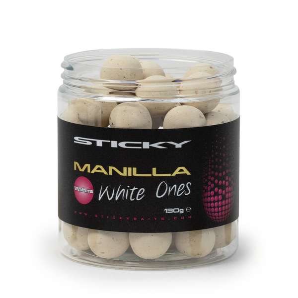 Sticky Baits Manilla White Ones Wafters 16mm